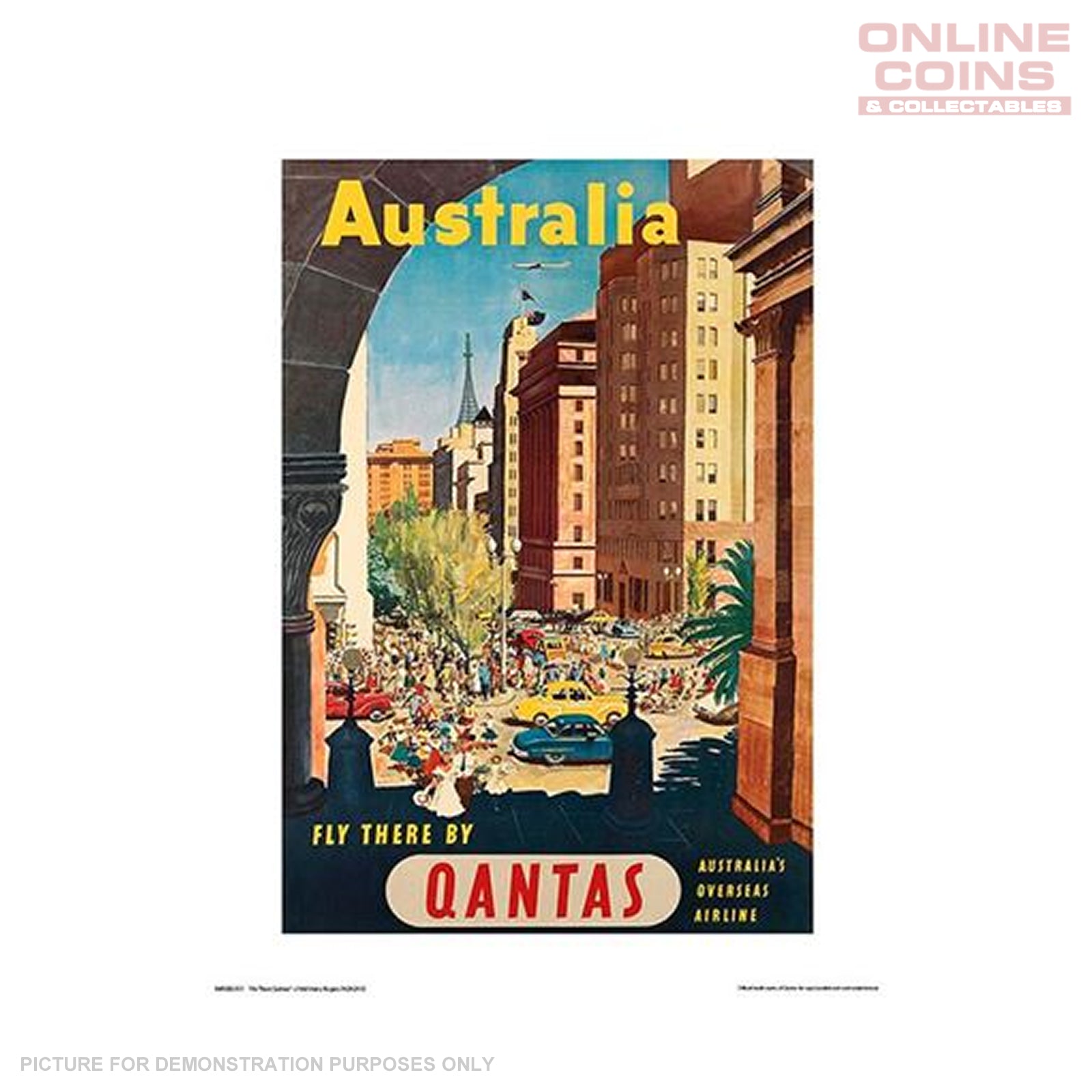 QANTAS Officially Licensed Art Print - Fly There Sydney